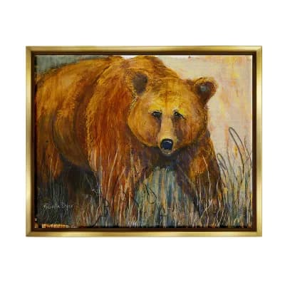 Stupell Home Decor Modern Bear Wildlife Framed Wall Art
