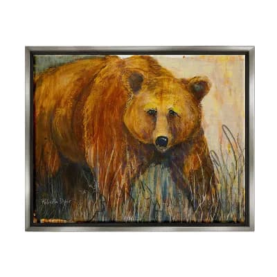 Stupell Home Decor Bear In the Wild Framed Wall Art