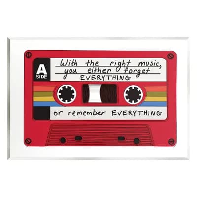 Stupell Home Decor The Right Music Cassette Plaque Wall Art