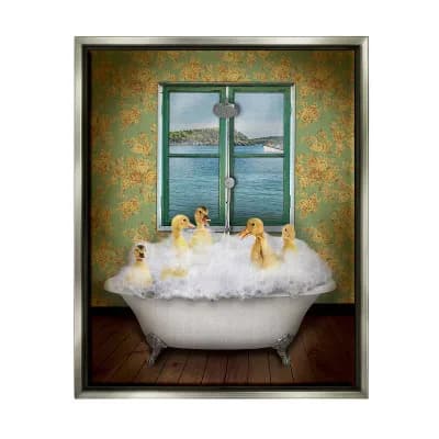 Stupell Home Decor Ducks Bathing Framed Wall Art