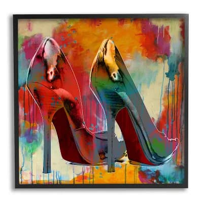 Stupell Home Decor Urban Style Glam Heels Wall Art