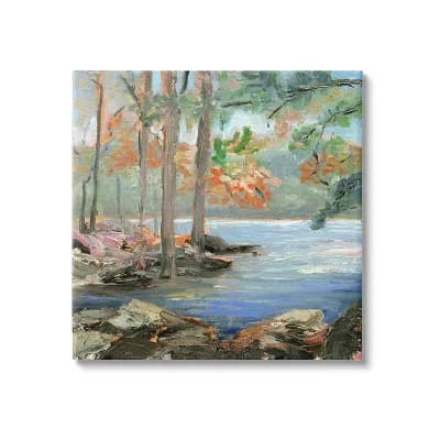 Stupell Home Decor Woodland Creek Canvas Wall Art