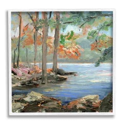 Stupell Home Decor Woodland Creek Tree Framed Wall Art