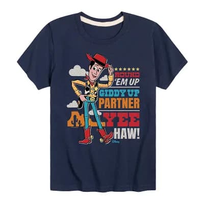 Disney / Pixar's Toy Story Woody Boys 8-20 Giddy Up Partner Graphic Tee