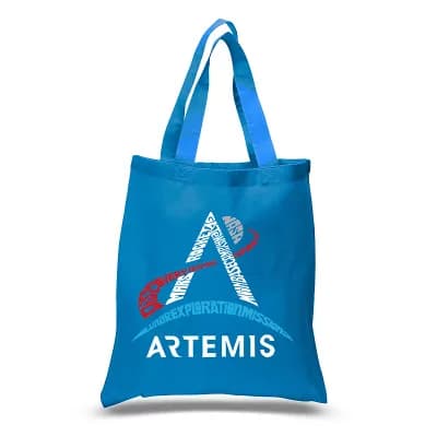 NASA Artemis Logo - Small Word Art Tote Bag