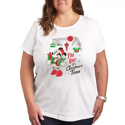 Disney's Minnie Mouse Plus Christmas Time Graphic Tee