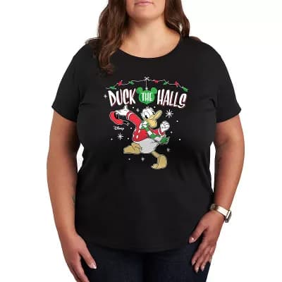 Disney's Donald Duck Plus Duck The Halls Graphic Tee