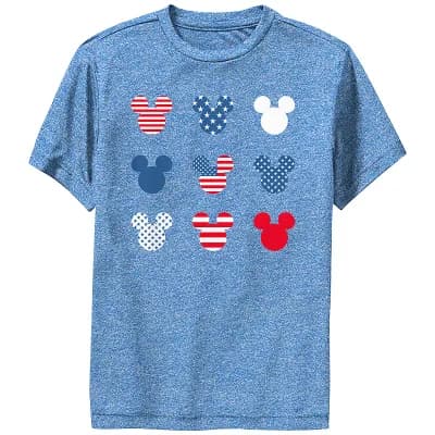 Disney's Mickey Mouse Boys 6-20 Americana Style Performance Tee