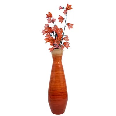 Tall Bamboo Floor Vase