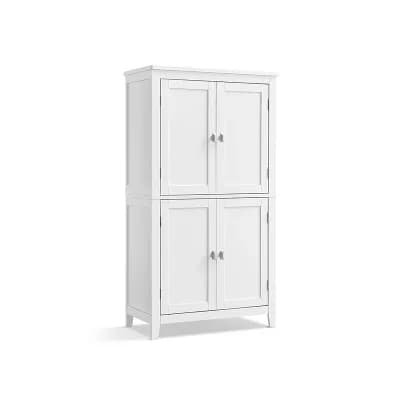 Freestanding Bathroom Cabinet with Adjustable Storage Shelves for Towels and Toiletries
