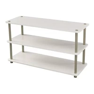 Modern Shoe Rack 3-Shelf Storage Organizer with Tool-Free Assembly, Holds Shoes, and Accessories