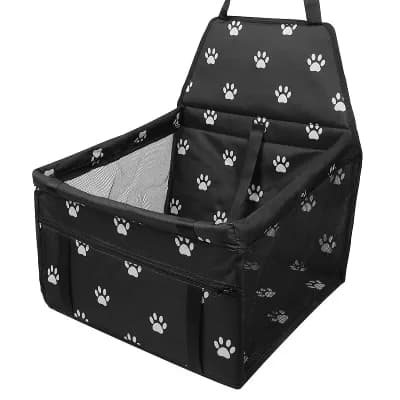 Oxford Fabric Car Pet Seat Cover Auto Dog Front Seat Cover Protector Dark Black