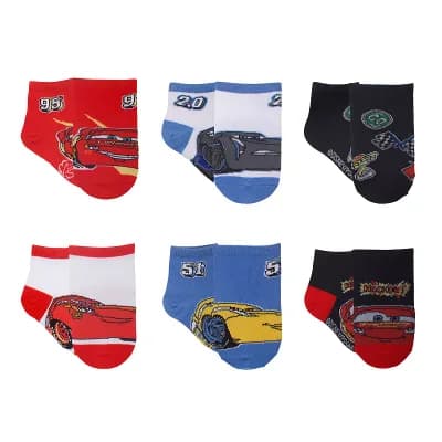 Disney / Pixar's Cars 3 Toddler Boy Kachow Quarter-Cut Socks