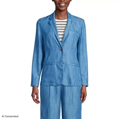 Women's Lands' End Relaxed Blazer