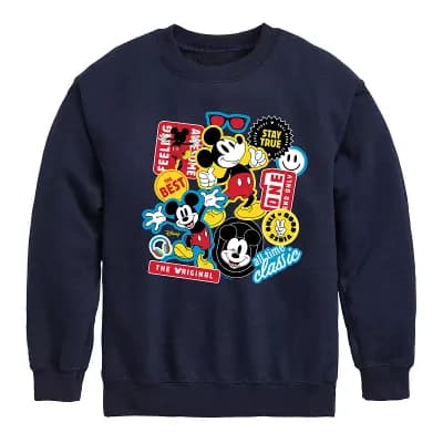 Disney's Mickey Mouse Boys 8-20 Icons Crew Fleece Sweatshirt