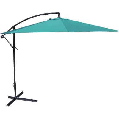 Octagonal 10-Ft Outdoor Cantilever Umbrella for Poolside, Patio, or Backyard Seating