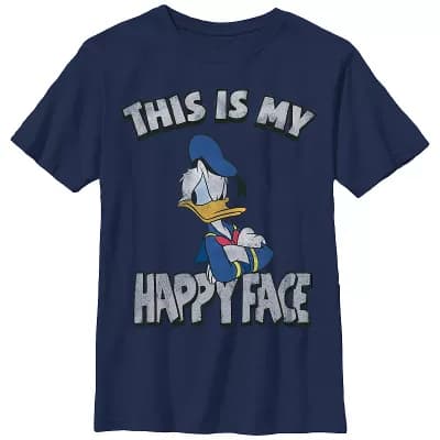 Disney's Donald Duck This Is My Happy Face Boys Graphic Tee