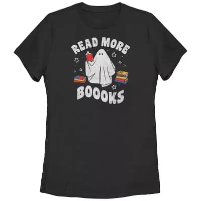 Juniors' Ghost Read More Books Graphic Tee