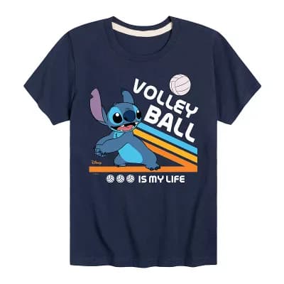 Disney's Lilo & Stitch Boys 8-20 Volleyball Is My Life Graphic Tee