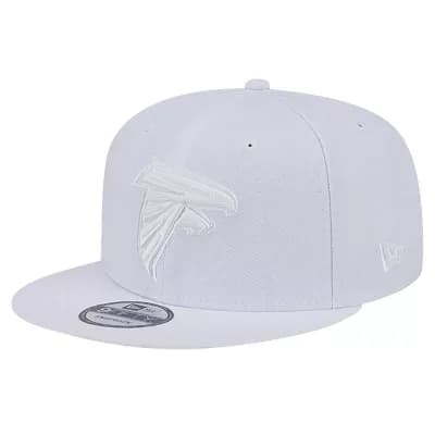 Men's New Era Atlanta Falcons Main White on White 9FIFTY Snapback Hat