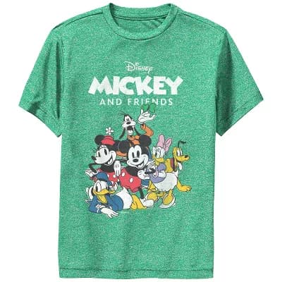 Disney's Mickey Mouse And Friends Vintage Style Performance Boys 6-20 Graphic Tee