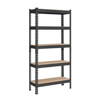 Heavy-Duty 5 tier Garage Storage Shelf Steel Shelving Unit for Organizing Tools and Equipment
