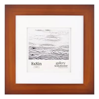 Gallery Solutions 5"x5" Flat Walnut Square Frame