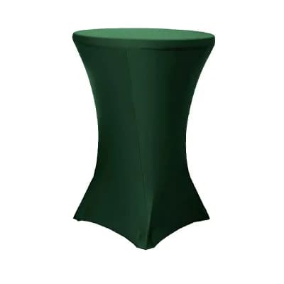 Fitted Spandex Table Cover for Cocktail Table, Stretch Round Highboy Tablecloth for Events