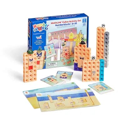 hand2mind Numberblocks® MathLink® Cubes 21-30 Activity Set