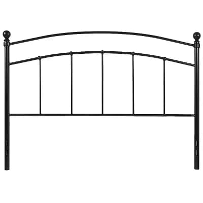 Twin Size Contemporary Classic Black Metal Headboard