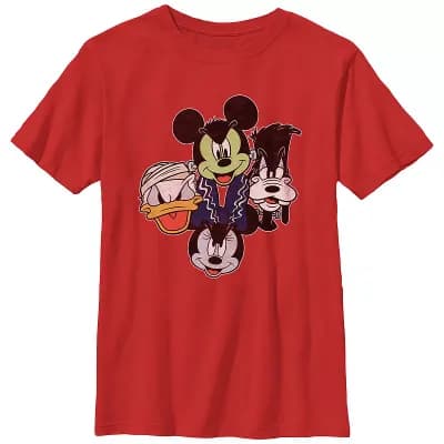 Disney's Mickey Mouse And Friends Halloween Heads Boys 6-20 Graphic Tee