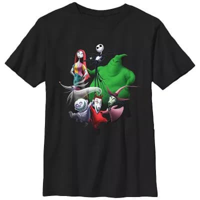 Disney's The Nightmare Before Christmas Group Shot Boys 8-20 Graphic Tee