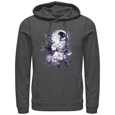 Disney's The Nightmare Before Christmas Glowy Full Moon Men's Graphic Hoodie