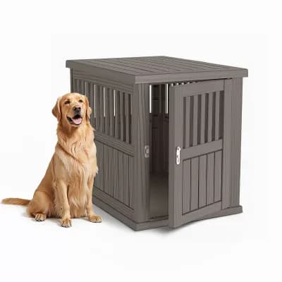 Durable Dog Crate Furniture with Lockable Door,Dog House Indoor for Small Medium Large Dogs