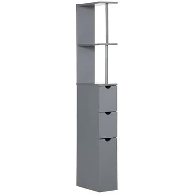 Modern Vertical Style Bathroom Storage Cabinet-Grey