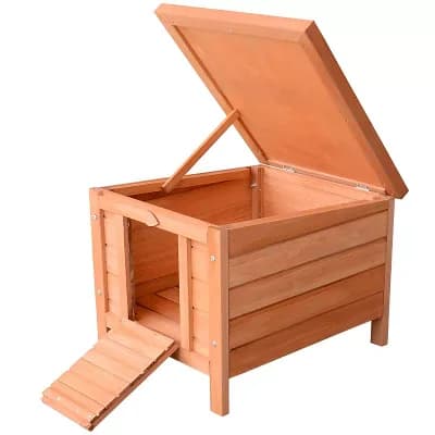 Natural Wooden Dog House - Durable and Stylish Shelter for Outdoor and Indoor Pets