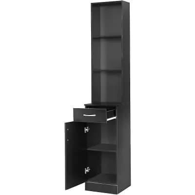 MDF High Cabinet - Wall-Mount Storage with Thiamine Finish for Modern Bathrooms