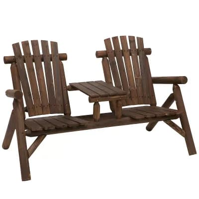 Adirondack Outdoor Seating Set, Perfect for Porch, Garden, Patio, or Riverside Settings