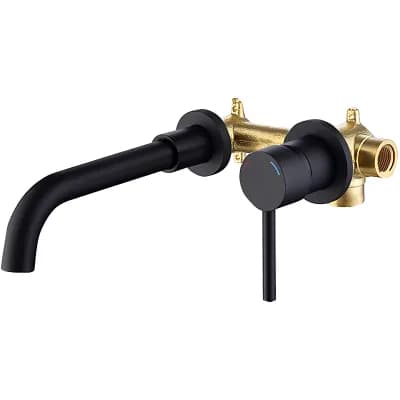 Wall-Mounted Bathroom Faucet with High-Quality Ceramic Disc Cartridge