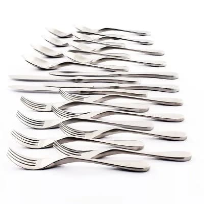 Knork 20 pc Matte Silverware Set