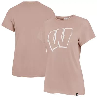 Women's '47 Pink Wisconsin Badgers Premier Frankie T-Shirt
