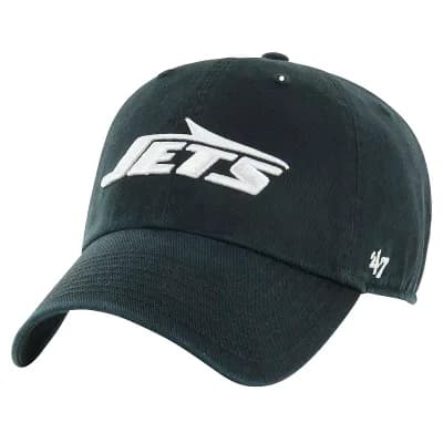 Men's '47 Black New York Jets Secondary Clean Up Adjustable Hat