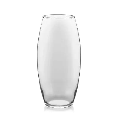 10 Inch Glass Bullet Vase for Table Centerpieces and Floral Arrangements