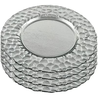 Set of 4 Charger Plates: Enhance Your Dining Experience with Classic Elegance