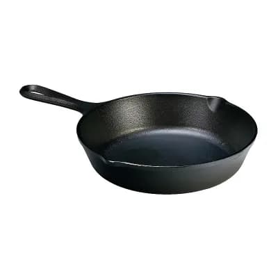 Small Cast Iron Skillet 8-Inch Pre-Seasoned for Even Cooking on Gas, Induction, and Oven, Black