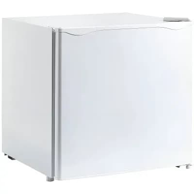 Compact Upright Freezer with Reversible Door and Ice Cube Tray Included White