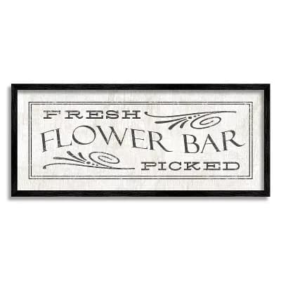 Stupell Home Decor Fresh Picked Flower Bar Wall Decor