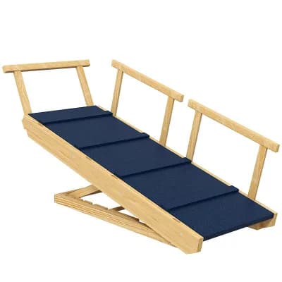 Pawhut Dog Ramp, Adjustable Foldable Pet Ramp For Small To Large Dogs