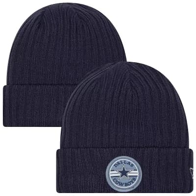 Men's New Era Navy Dallas Cowboys Sport Night Cuffed Knit Hat