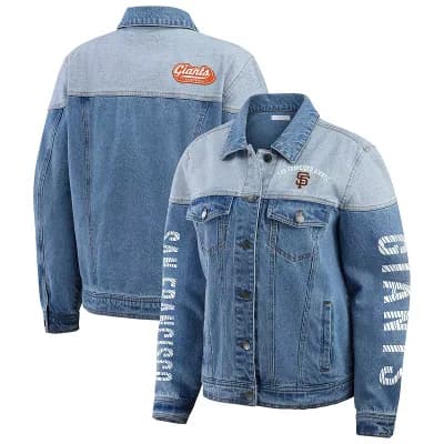 Women's WEAR by Erin Andrews San Francisco Giants Full-Button Denim Jacket